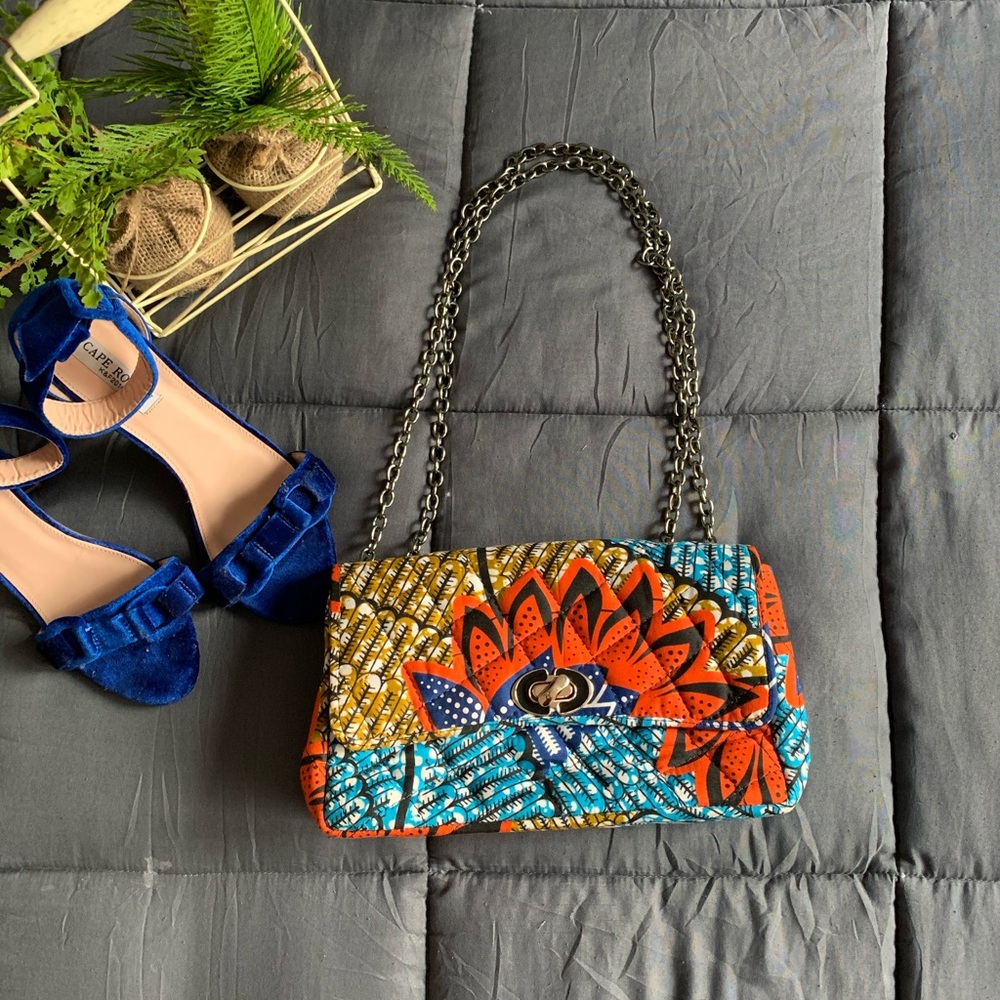Beautiful custom made African print bag